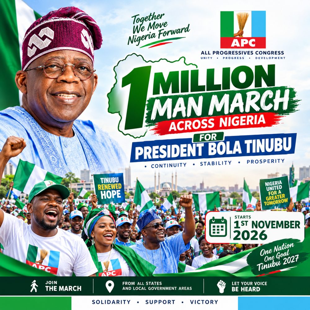 1 Million Man March across Nigeria poster